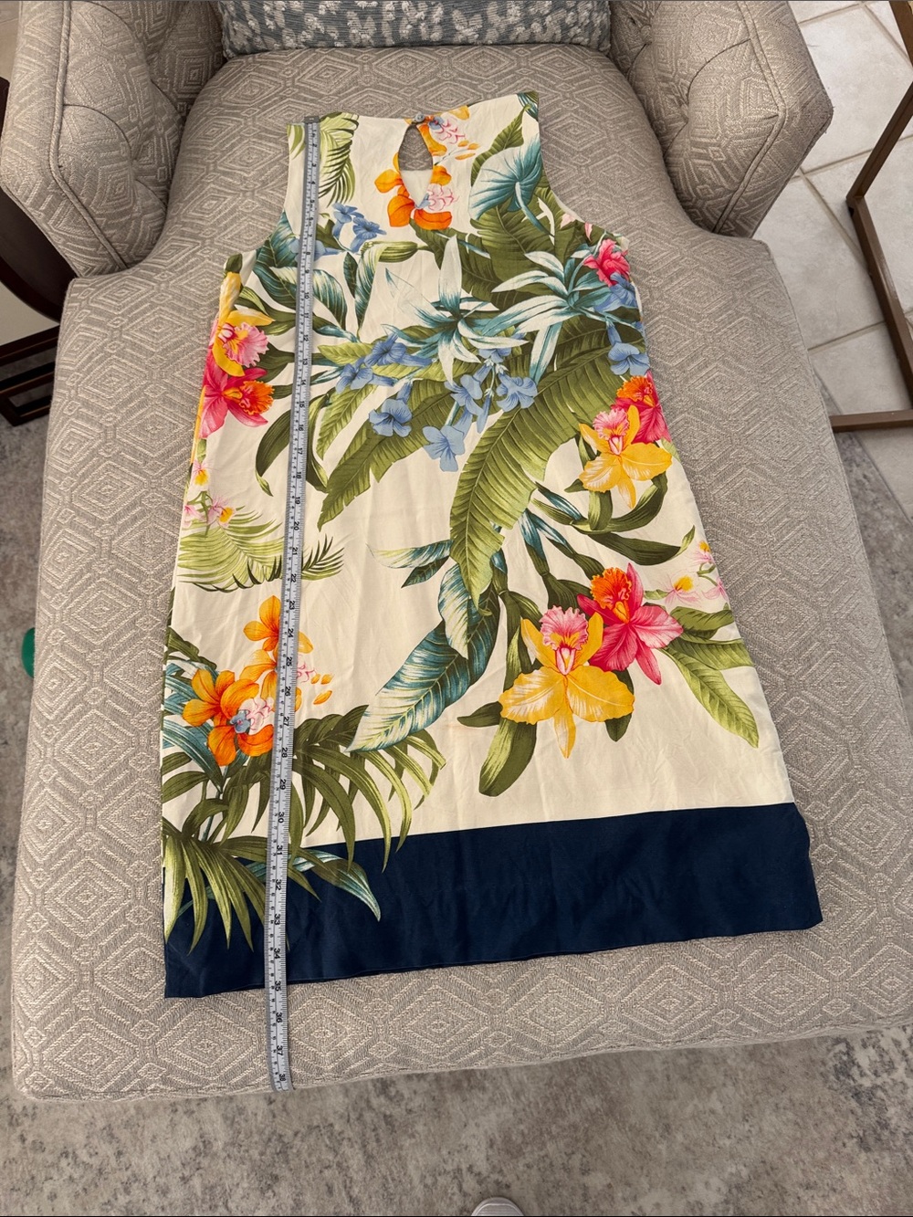 Tommy Bahama Tropical Floral Sleeveless Shift Dress Silk - Multicolor - Picture 7 of 12